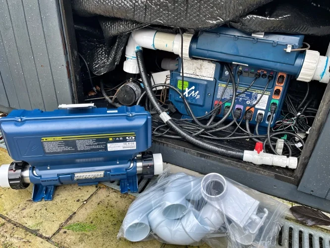 Control system upgrade for this Hydropool hot tub